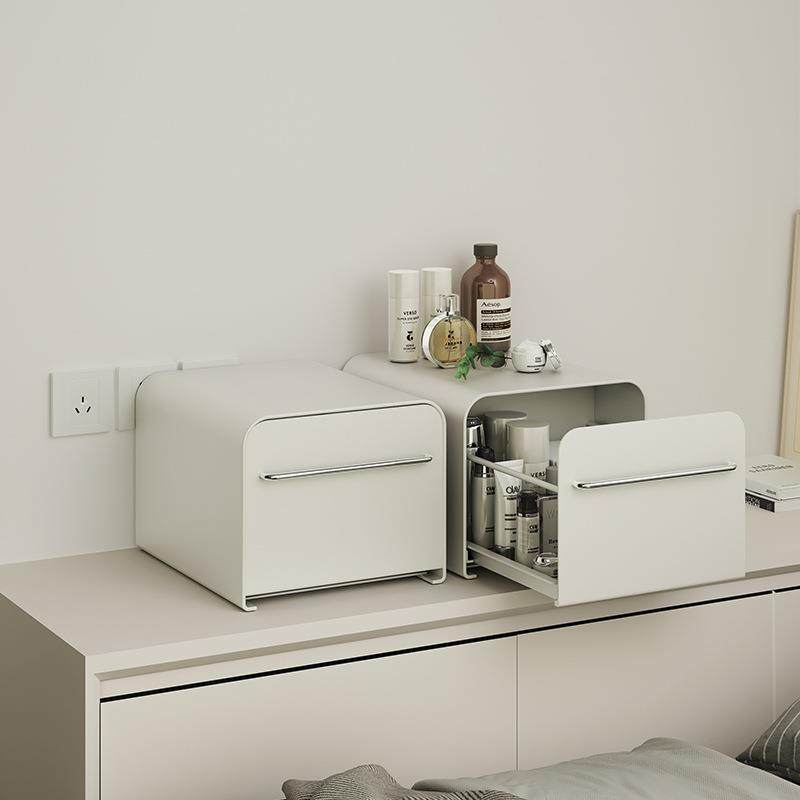 防尘化妆品收纳盒高级感抽屉式桌面上置物架大容量护肤品收纳柜子,收纳整理,书桌收纳置物架,淘宝优惠券,粉丝福利购,淘宝优惠卷