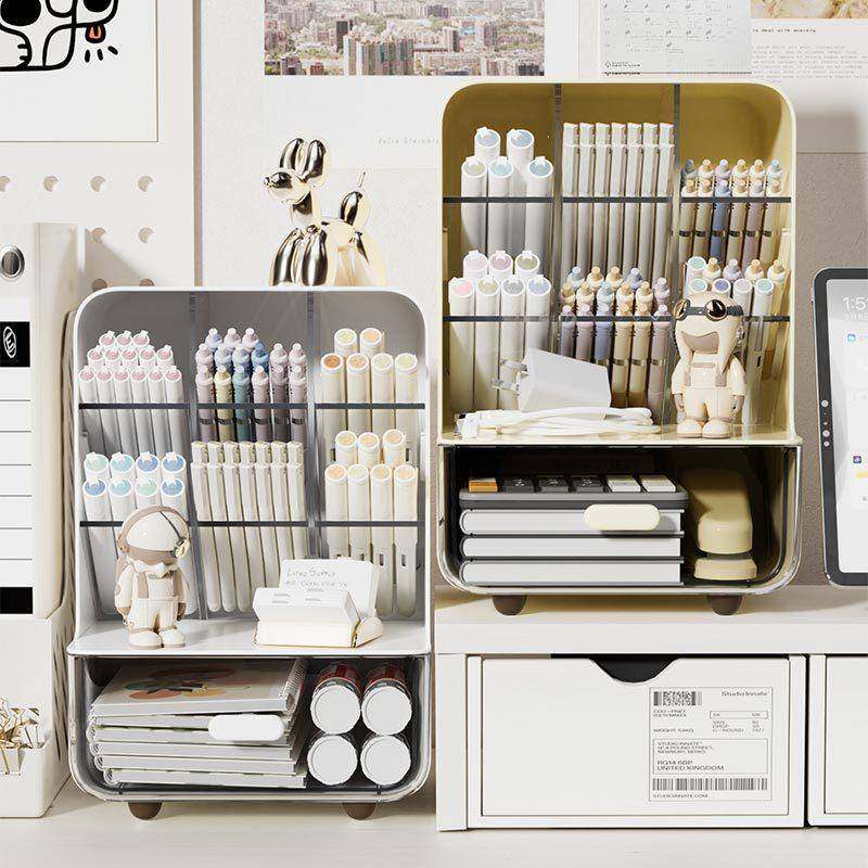 斜插式收纳笔筒桌面收纳盒文具收纳架办公室桌上置物架化妆品收纳,收纳整理,首饰盒,淘宝优惠券,粉丝福利购,淘宝优惠卷