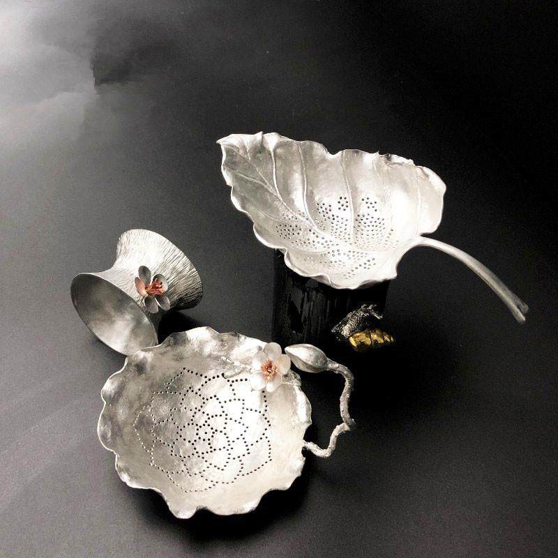 纯锡 茶漏茶滤茶叶过滤网功夫手工茶具滤茶器风炉套装茶具茶配件,餐饮具,整套茶具,淘宝优惠券,粉丝福利购,淘宝优惠卷