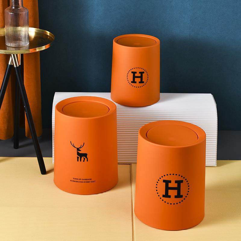 北欧风摇盖圆形垃圾桶家用客厅厨房简约创意卫生间办公室日式双层,家庭/个人清洁工具,垃圾桶,淘宝优惠券,粉丝福利购,淘宝优惠卷