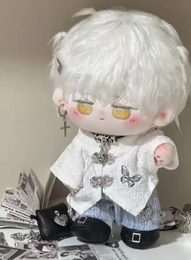 20cm棉花娃娃衣服古风中式套装娃衣无属性玩偶替换装日常现货