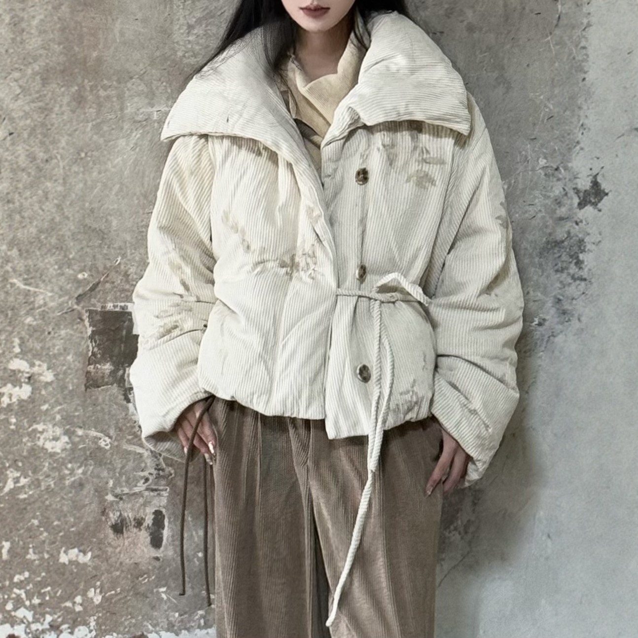 被999＋收藏的植物染短羽绒服