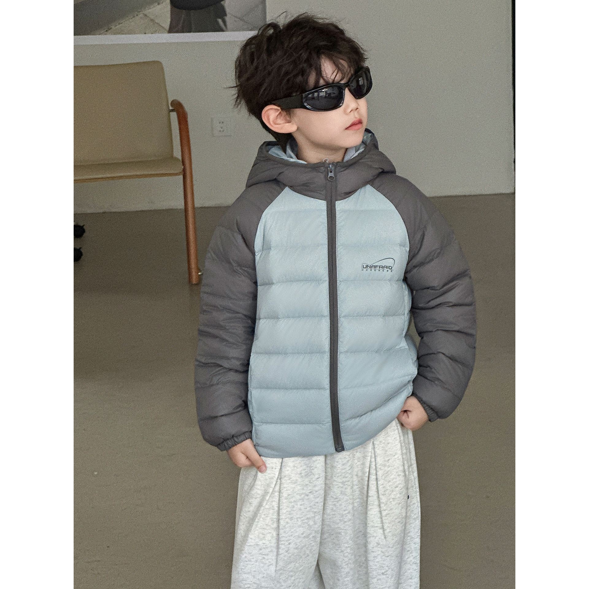 品牌清仓男童羽绒服儿童秋冬韩版2025新款童装简潮轻薄白鸭绒连帽