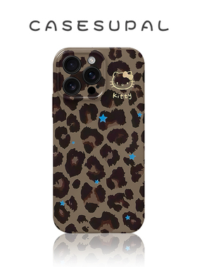 适用iPhone17promax苹果16小米15新款华为mate70荣耀400手机壳复古豹纹kittyvivos30opporeno14一加ACE5菲林