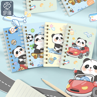 梦瑾新款A7卡通线圈本小笔记本子便携式记事本学生随身携带迷你口袋本随手记单词本小号横线记录日记本便签本
