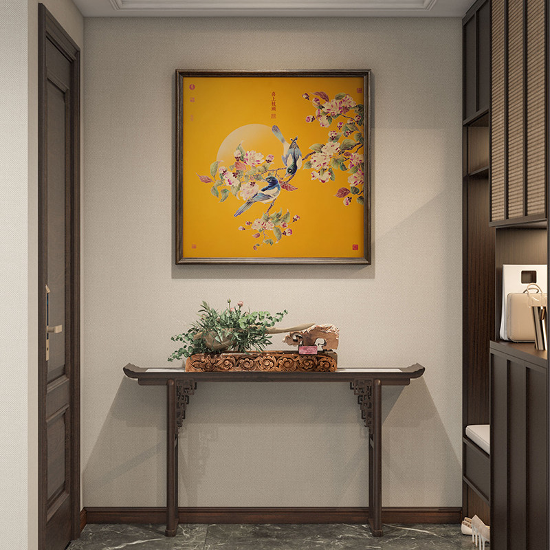 玄关餐厅装饰画新中式新家装饰