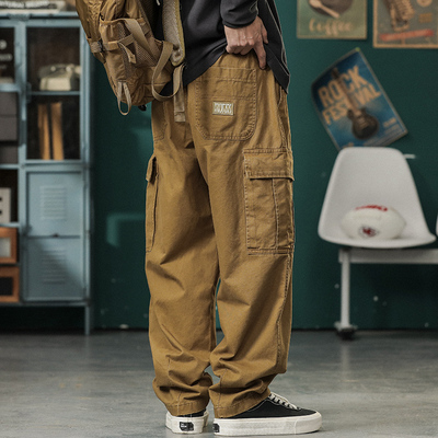美式复古潮牌机能工装裤男休闲裤