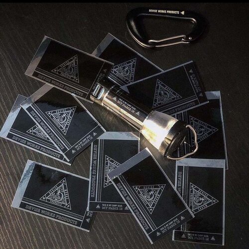 gz灯贴纸金属色露营贴