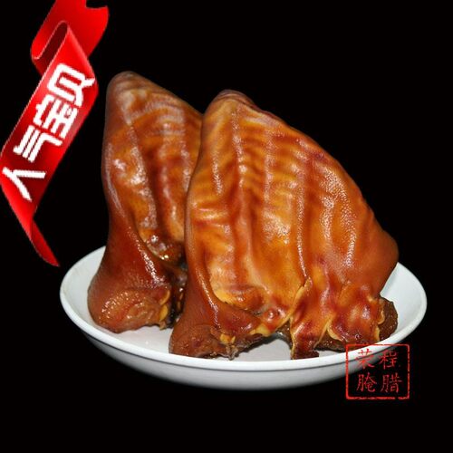 乡腊食品烟熏腊猪耳朵农家自制