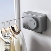 隐形晾衣绳晾衣服神器绳子室x内免打孔卫生间隐形伸缩阳台钢丝绳