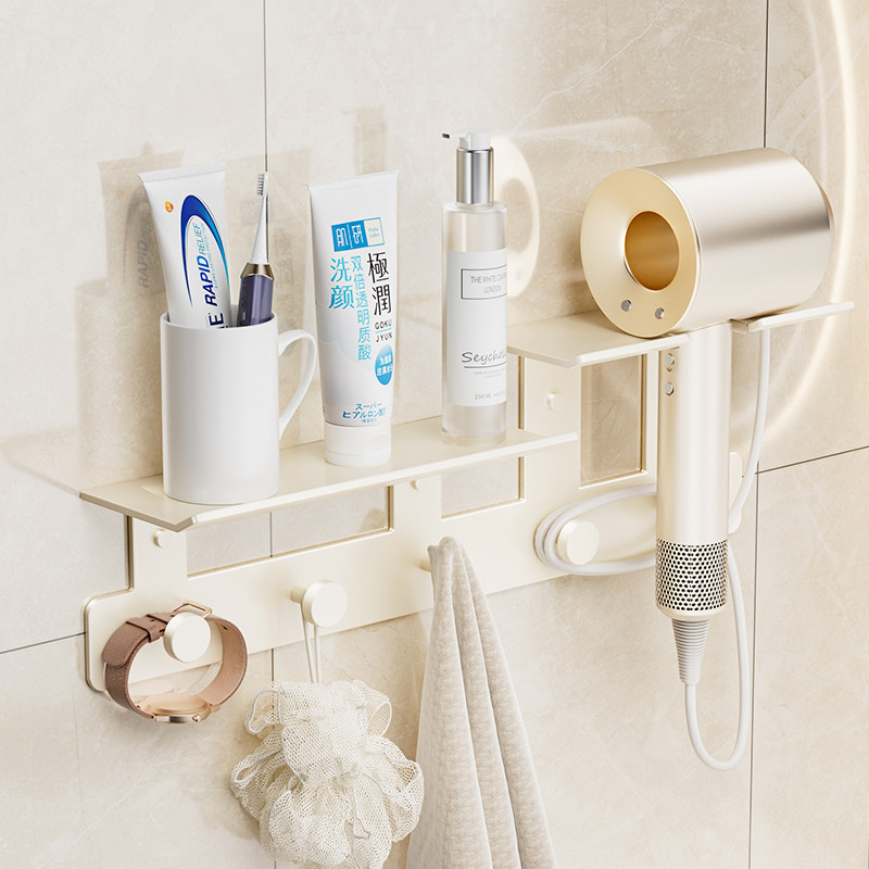 吹风机置物架免打孔吹风筒支架壁挂式挂钩吊钩浴T室卫生间收纳挂