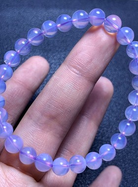 天然紫玉晶冰种果冻感紫水晶手链女梦幻紫甜美饰品一物一图送礼物