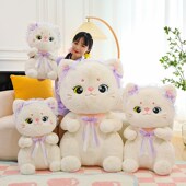 可爱公主猫咪公仔毛绒玩具七夕情C人节礼物女生睡觉抱枕床头摆件