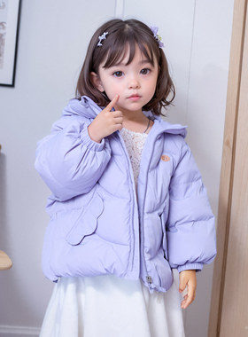 儿童套装女童羽绒服中小童2023冬季新款婴儿羽绒外套1-3-6岁外套2