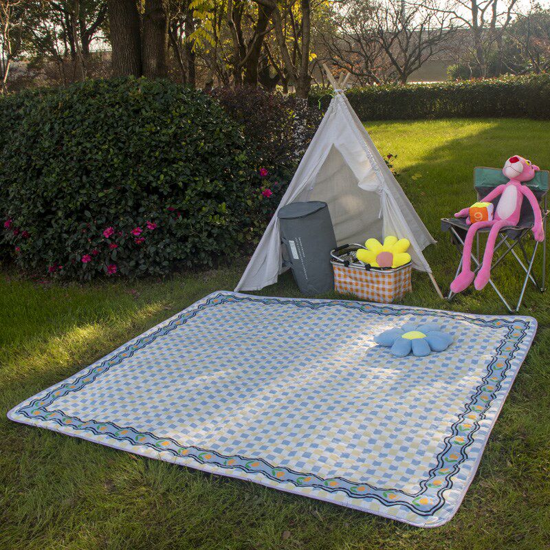 户外防水防潮垫野餐垫加厚春游垫子露营帐篷便携超U大野营加大儿