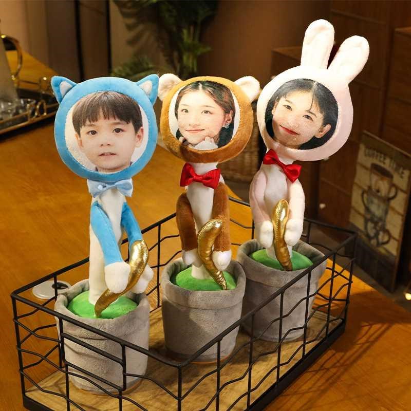 会跳舞摇摆dgiy定制会说话的兔熊学说玩具话女生礼物生日唱歌新品