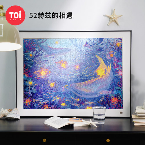TOI图益拼图成人版1000片潮玩平面减压解闷手工玩具52赫兹的相遇