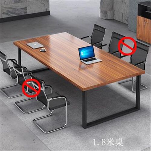 办公会议桌长桌简约现代西安洽谈桌大G桌子工作台长条办公桌椅组