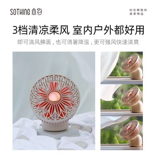 物露营风扇户外帐篷充q电挂墙小型壁挂小静音办公室桌上桌面插电