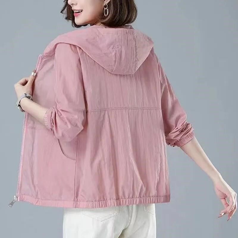 防晒衣女b士2024夏季新款妈妈装中老年防晒服户外透气长袖薄款外