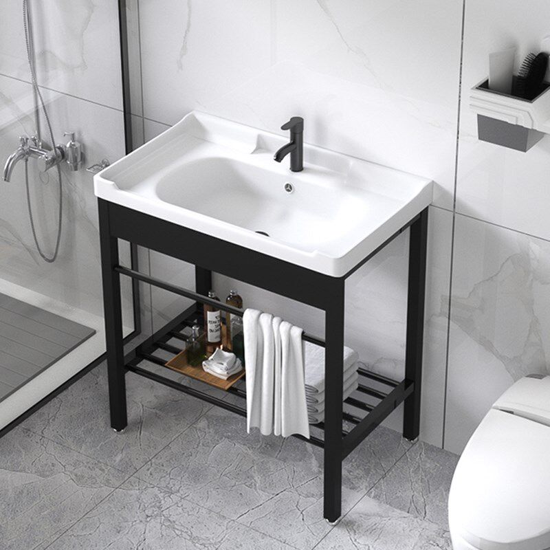 落地式组合卫生间洗漱p台小户型不锈钢支架洗手面盆池洗脸盆浴室