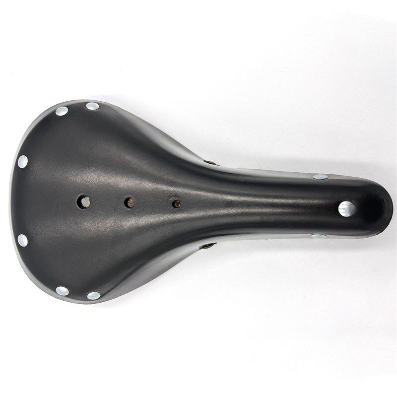 厂家供应自行车m鞍座配件黑色牛皮车座坐垫牛皮鞍座座包