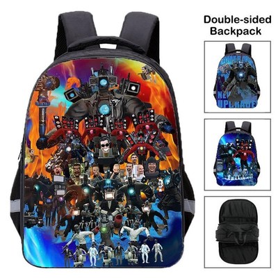 泰坦马桶人监控人摄影人电视人书包小学生帅气防水1-3-6年级男童