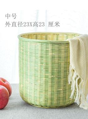 竹子编织筐竹篮厨房用竹筐 家竹编竹制品收笼圆竹蜂桶92810捕蜂子