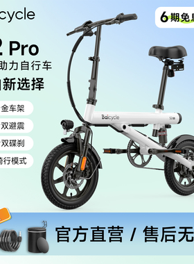 Baicycle小白折叠电动车迷你助力电动自行车休闲代步长续航通勤车