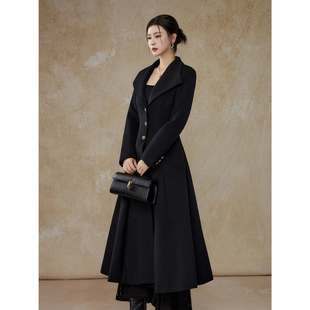 ZHISU｜知苏2025秋冬精致休闲纯色收腰剪裁羊毛长款 毛呢大衣