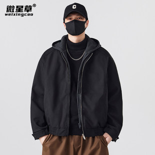 【座山雕假两件】棉服男冬季加厚2025巨好看男士外套冬装加绒棉衣