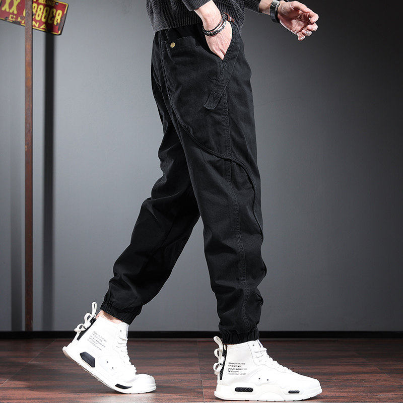 2026新款男士裤子男休闲裤男款工装牛仔裤爆款束脚男裤春秋款春季