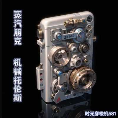 纯铜托伦斯齿轮防风煤油打火机创意蒸汽朋克机械一键点火高颜值