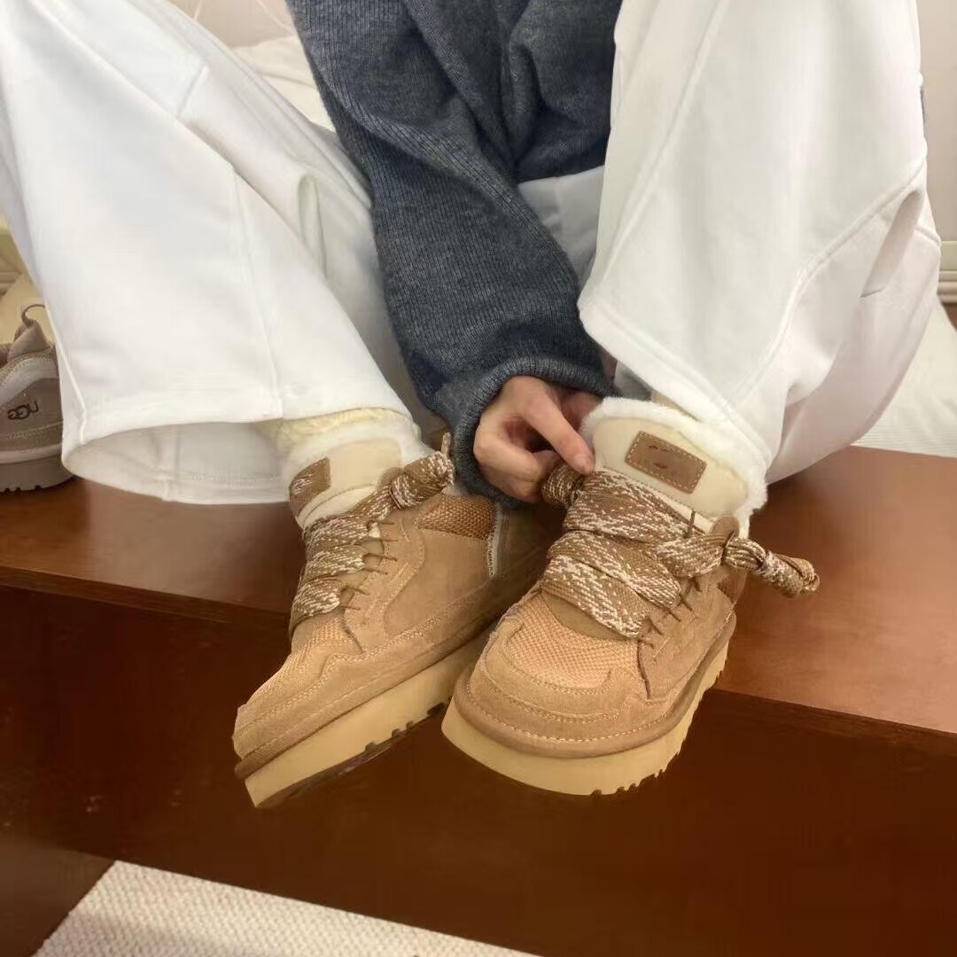 【穿靴子的猫】梅尔雪地靴系带防滑保暖休闲棉鞋加绒加厚外穿棉鞋
