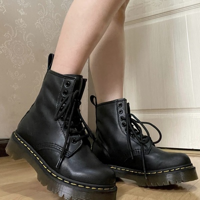 【穿靴子的猫】8孔1460女高帮厚底靴子男真牛皮百搭固特异马丁靴