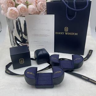 HW钻戒盒对戒盒项链吊坠耳钉盒子钻石珠宝收纳专柜礼盒HARY首饰盒