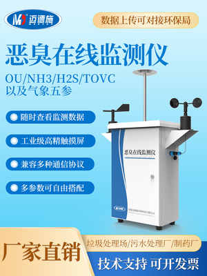 迈德施恶臭在线监测系统气体浓度检测仪硫化氢氨气三甲胺监测仪