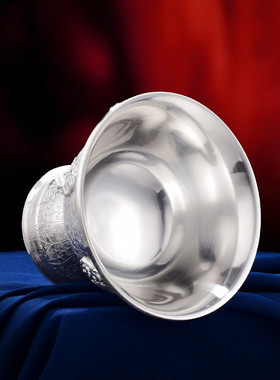 雕花八吉祥摆件999纯银民族风