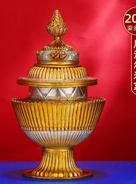 尼泊尔纯铜米罐米盒宝盒铜