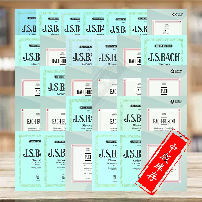 巴赫钢琴作品全集布索尼版大熊