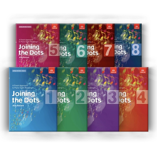 英皇考级 钢琴视奏练习谱 全套共一至八卷 英文原版教材书 ABRSM Joining the Dots Book 1-8 Piano 9781860969768套装