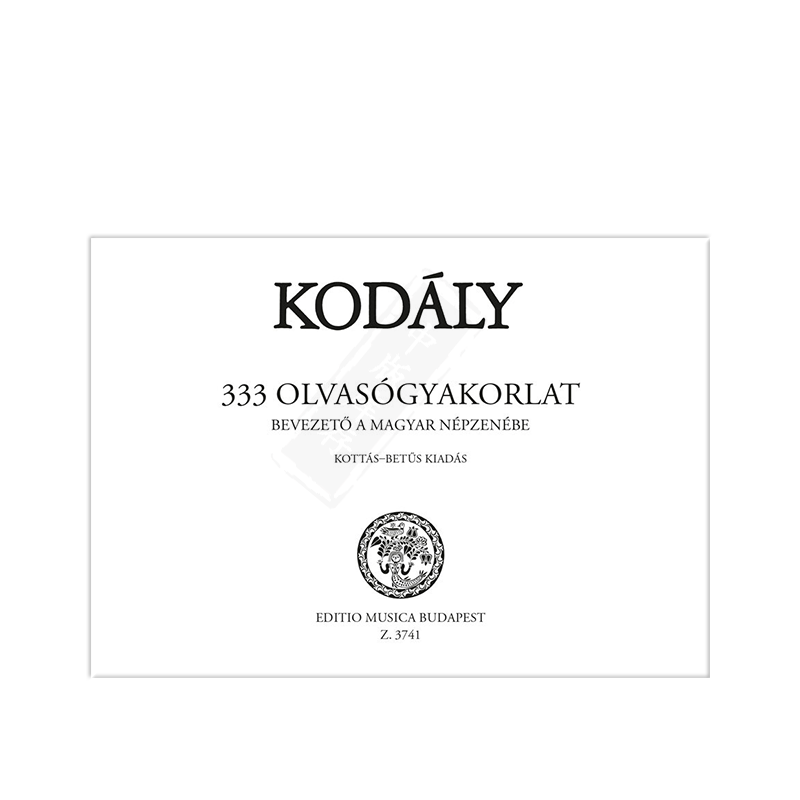 柯达伊333首基本练习 视唱练习 布达佩斯原版进口乐谱书 Kodaly Zoltan Elementary Excercises in Sight Singing Z3741