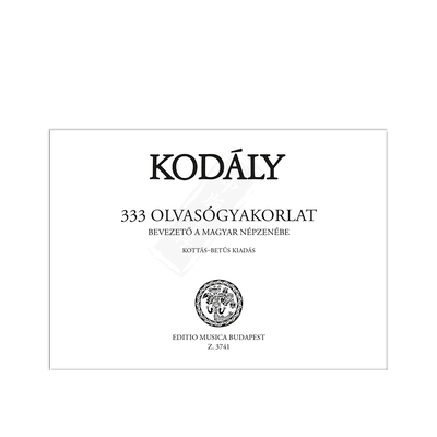 柯达伊333首基本练习视唱进口