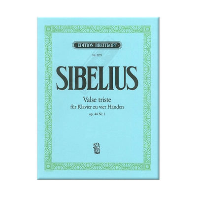 西贝柳斯钢琴四手联弹原版乐谱书