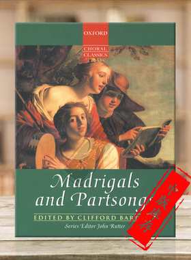 鲁特尔 情歌与告别歌曲 声乐谱 牛津原版乐谱书 Oxford John Rutter Madrigals and Partsongs Vocal score 9780193436947