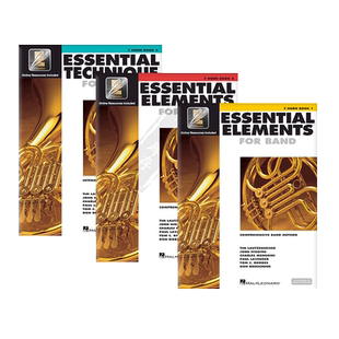 管乐的基本要素 F调圆号教材 附在线下载 全套共一至三卷 海伦德原版乐谱书 Essential Elements for Band Horn in F Book 1-3