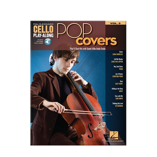 流行翻唱大提琴演奏伴奏系列5 含在线音频 海伦德原版乐谱书 Pop Covers Cello Play Along Volume 5 HL00194644