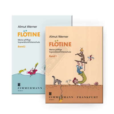 Werner Almut Flotine Meine pfiffige Sopranblockflotenschule 全套共两册 原版乐谱书 ZM80313/ZM80315