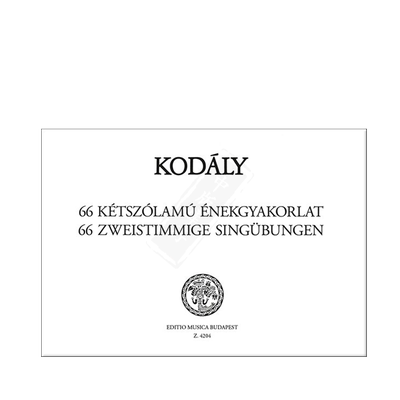 柯达伊66首二声部视唱练习