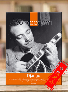 11首格拉佩里改编作品 骑熊士原版乐谱书 11 Arrangements im Stil von Django Reinhardt und Stephane Grappelli BA7665